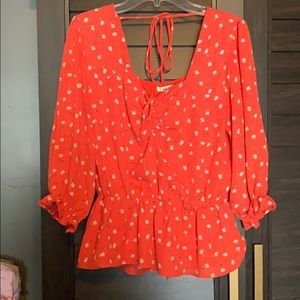 Francesca’s collection  orange blouse